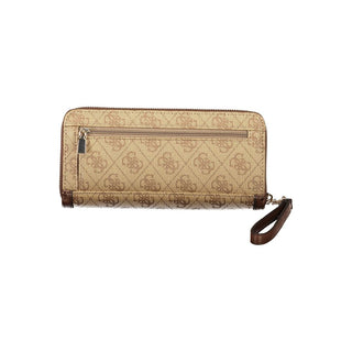 Cartera beige de polietileno  