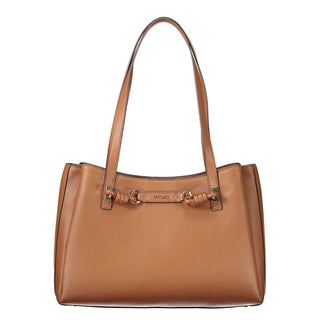 Brown Polyurethane Women's Bag