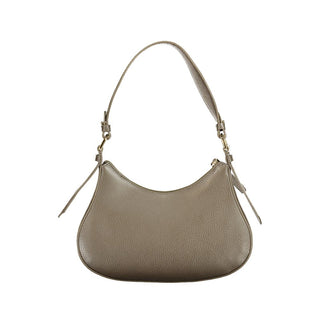 Bolso de Mano de Cuero Marrón