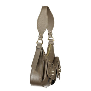 Bolso de Mano de Cuero Marrón