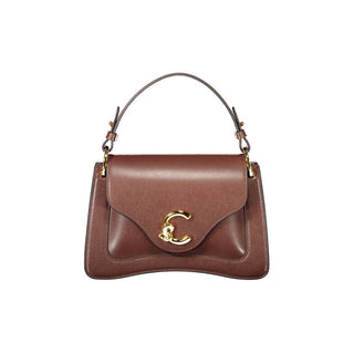 Bolso de Mano de Cuero Marrón