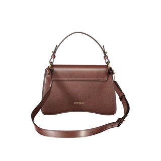 Bolso de Mano de Cuero Marrón