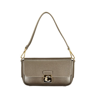 Bolso de Mano de Cuero Marrón