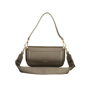 Bolso de Mano de Cuero Marrón