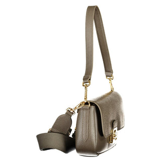Bolso de Mano de Cuero Marrón