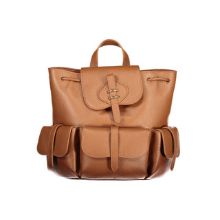 Brown Leather Women's Backpack