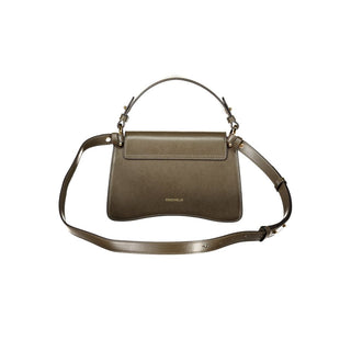 Bolso de Mano de Cuero Marrón