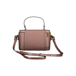 Bolso de Mano de Cuero Marrón