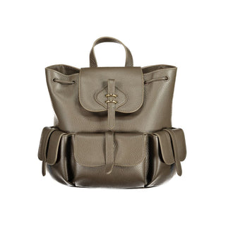Brown Leather Backpack