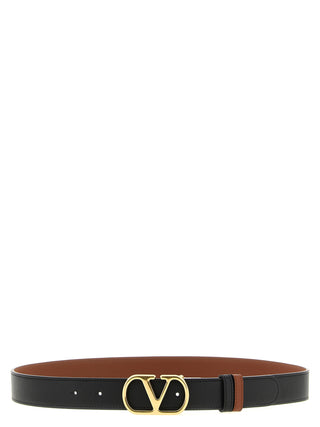 Black Calfskin Regular Belt