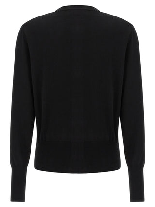 Black Cotton Cardigan