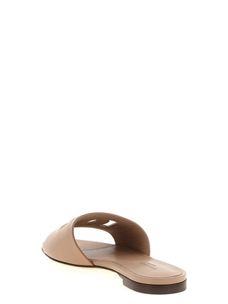 Sandalias de becerro beige