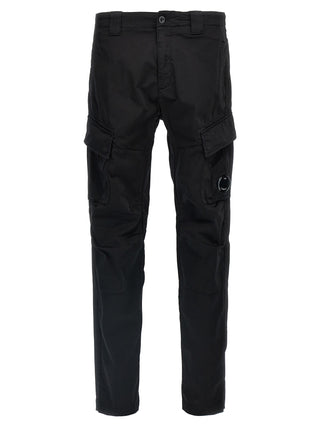 Black Cotton Cargo Pants