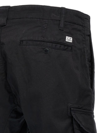 Black Cotton Cargo Pants