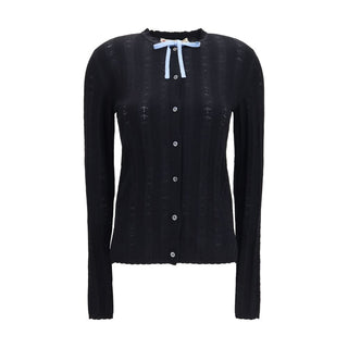 Black Wool Oves Aries Cardigan