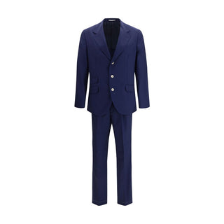 Traje de dos piezas de lana azul Oves Aries