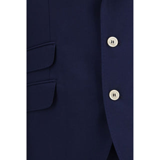 Blue Wool Oves Aries Two-Piece Suit