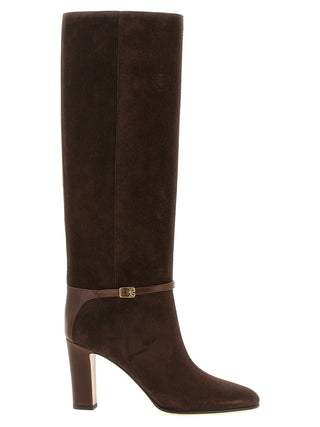 Brown Calfskin Over The Knee