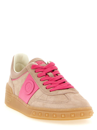 Zapatillas bajas multicolor de piel de becerro