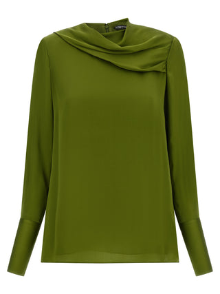 Bicolor Silk Blouse
