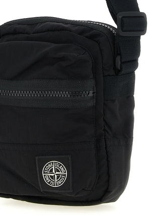 Black Polyamide Crossbody Bag