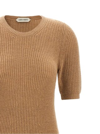 Brown Cashmere Midi Dress