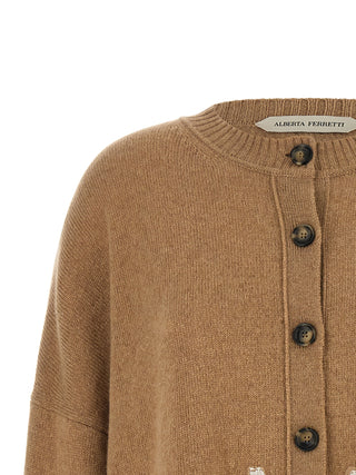 Brown Cashmere Cardigan