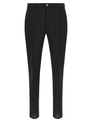Traje de dos piezas negro de lana