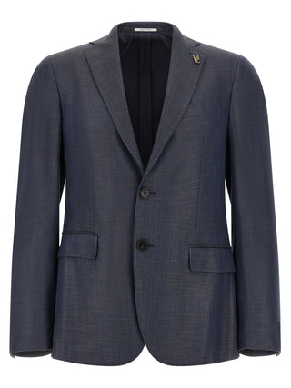 Blue Viscose Blazer
