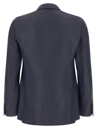 Blue Viscose Blazer