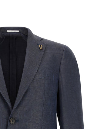Blue Viscose Blazer