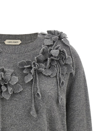 Gray Virgin Wool Cardigan