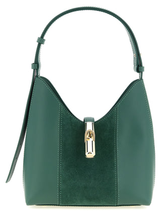 Bicolor Calfskin Shoulder Bag
