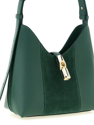 Bicolor Calfskin Shoulder Bag