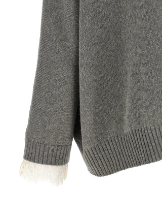 Gray Cashmere Cardigan