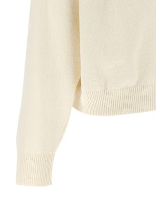 White Virgin Wool Cardigan