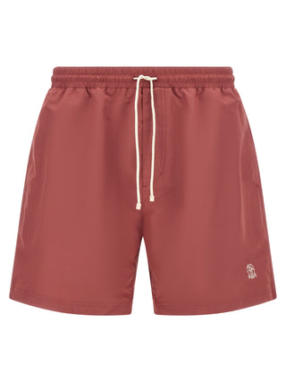 Multicolor Polyester Swim Shorts