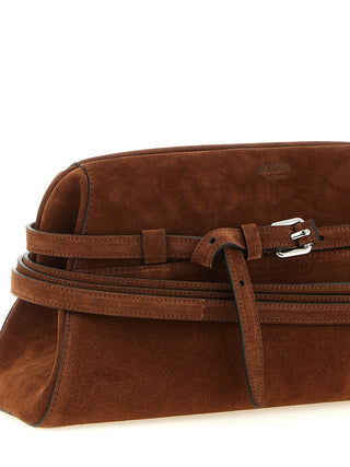 Brown Calfskin Clutch Bag