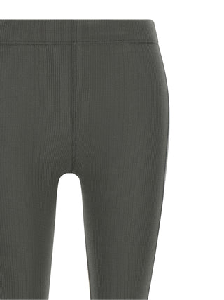 Gray Cotton Flared Pants
