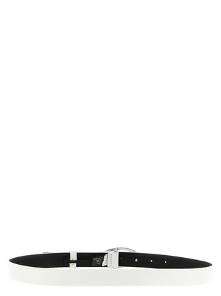 White Leather Regular Belt