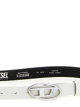 White Leather Regular Belt