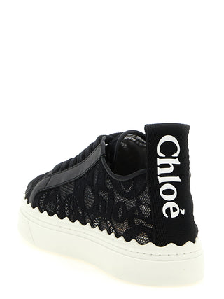Black Polyamide Low Top Sneakers