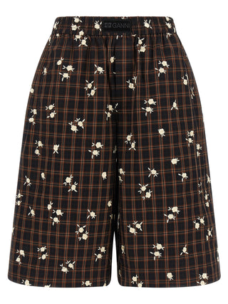 Brown Organic Cotton Bermuda Shorts