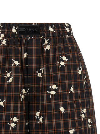 Brown Organic Cotton Bermuda Shorts