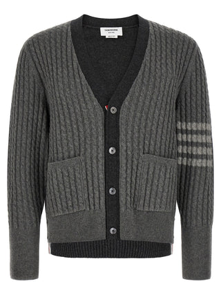 Gray Virgin Wool Cardigan