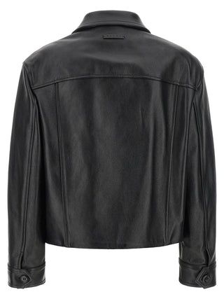 Black Calfskin Leather Jacket