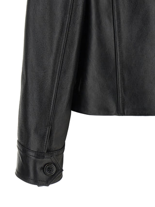 Black Calfskin Leather Jacket