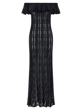 Blue Cotton Long Dress