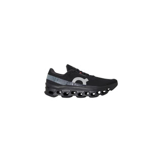 Black Synthetic Athletic Sneakers