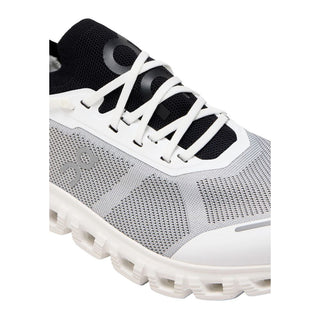 Black And White Synthetic Athletic Sneakers